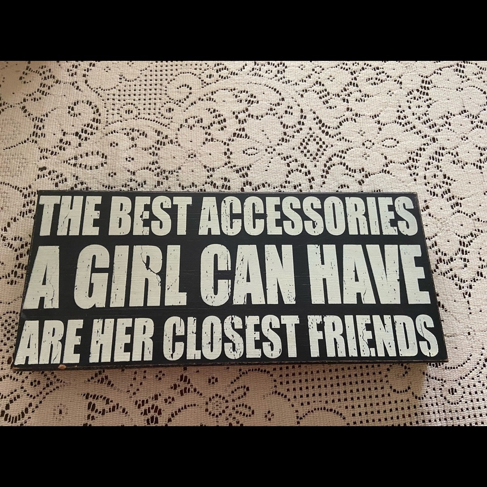 🌹-Wooden block sign